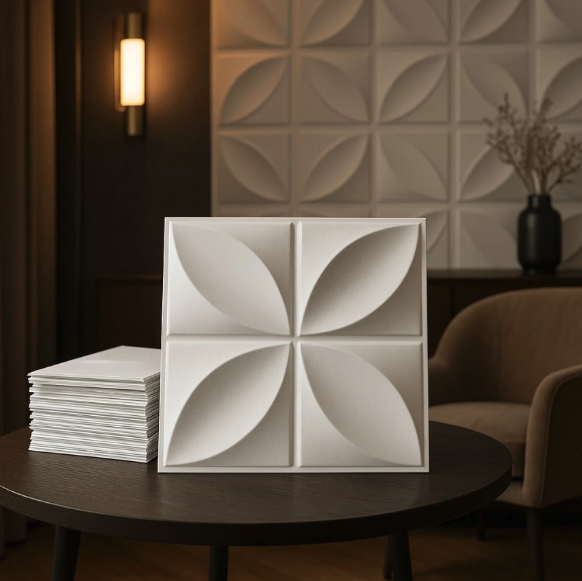 Placa PVC 3D Decorativa para Parede Revestimento Moderno