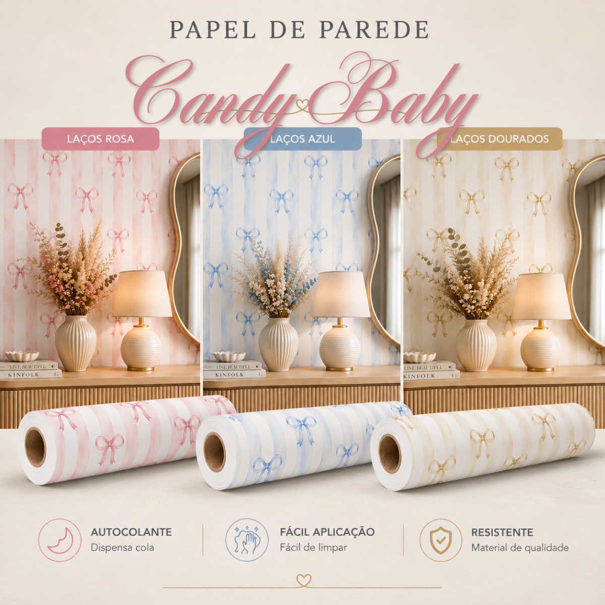 Papel De Parede Candy Baby